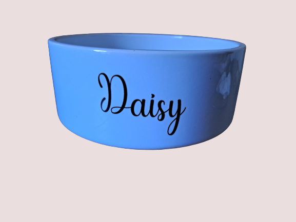 Personalised Large Heavy Ceramic Dog Bowl
