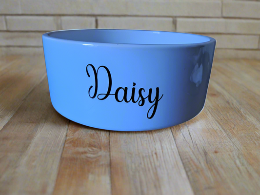 Personalised Large Heavy Ceramic Dog Bowl