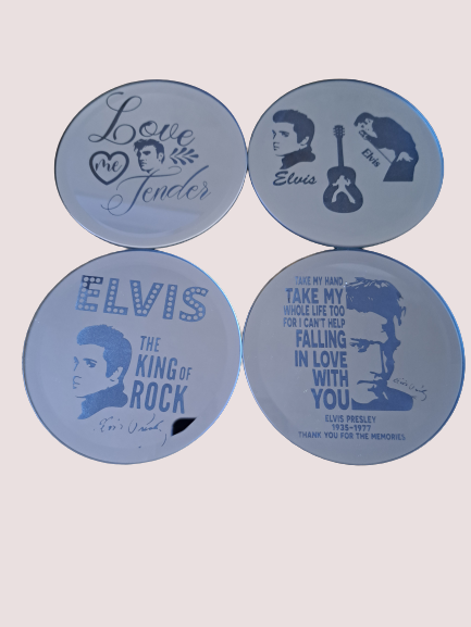 Laser Engraved Glass Mirrored Coaster