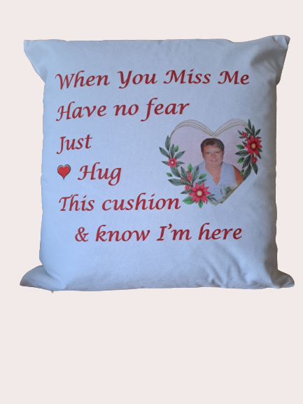 Personalised Photograph Memorial Cushion