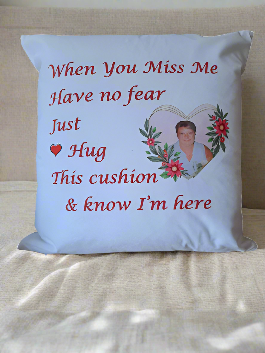 Personalised Photograph Memorial Cushion