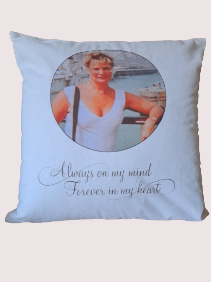 Personalised Photograph Memorial Cushion