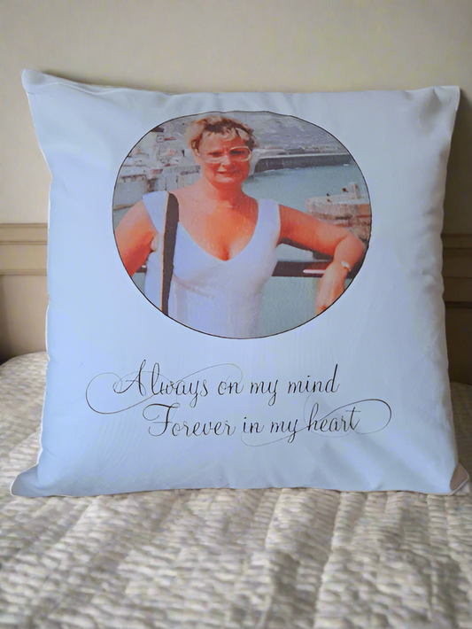 Personalised Photograph Memorial Cushion