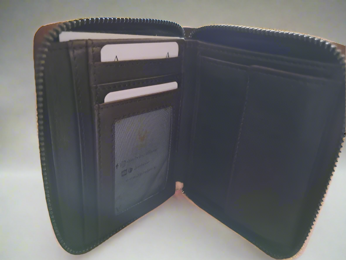 Genuine Brown Leather Ladies Wallet Personalised