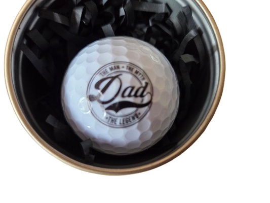 Personalised Printed Golf Ball in Matching Presentation Tin