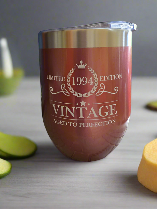 Stemless Rose Gold Tumbler - 1994