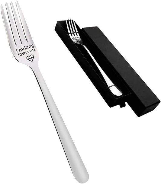 I Forking Love You Engraved Stainless Steel Dinner Fork