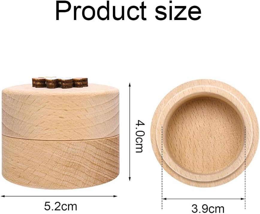 Baby Girl Wooden Tooth Storage Box,