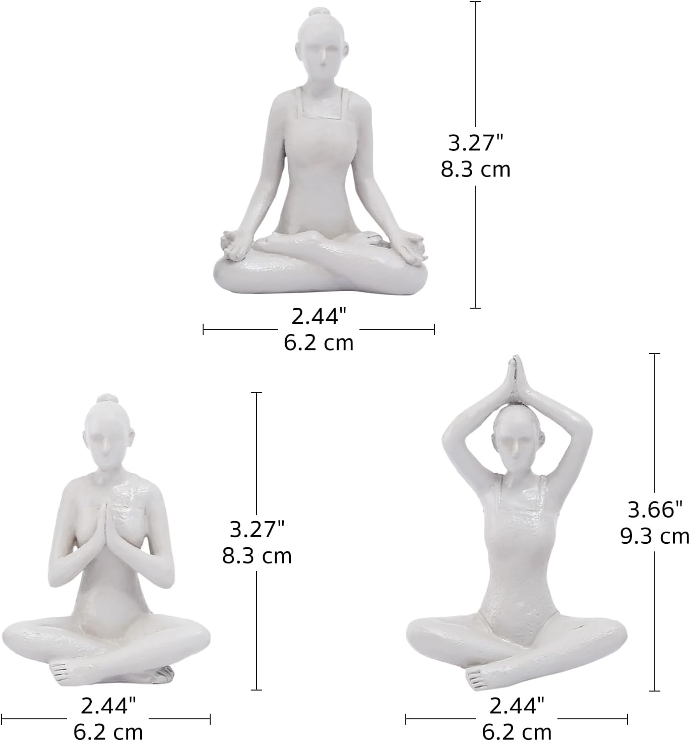 Yoga Lady Figurines Spiritual Decor - Meditation Yoga Statues