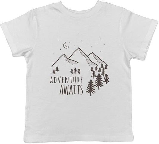 Adventure Awaits Childrens Kids T-Shirt - Size L  (Age 9)