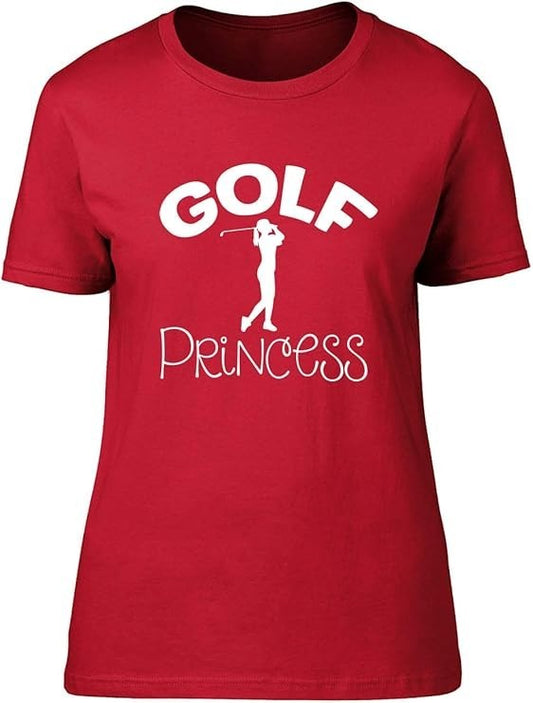 Golf Princess Red Womens T-Shirt - Size S