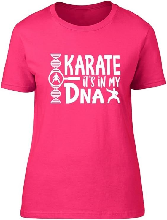 Karate It's in My DNA Pink Womens/Girls T-Shirt - Size M