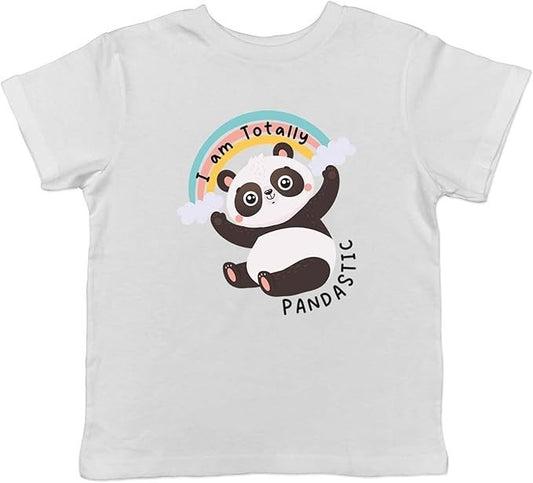 Totally Pandastic Kids T-Shirt Panda Lover Childrens Tee Gift - Size XL (Age 12)