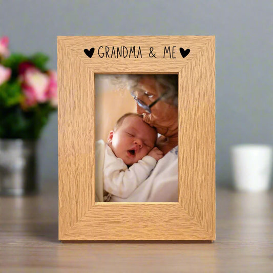6x4 Portrait Picture Photo Frame Grandma & Me Gift