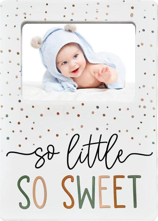 Baby Picture Frame 7x5 White Ceramic Photo Frame