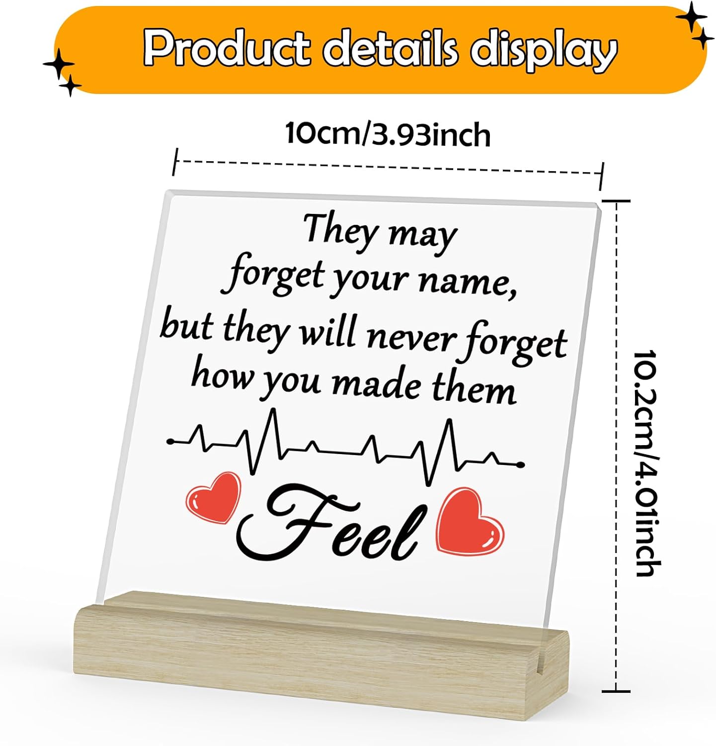 Nurse Acrylic Plaque with Stand Medical Nurse Keepsake Gift