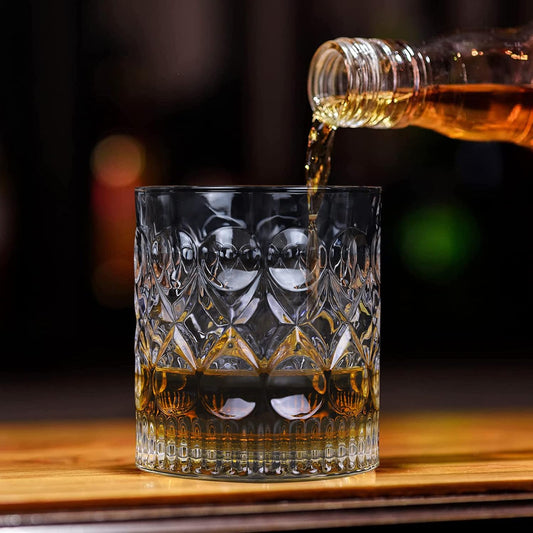 Whisky Glass 300ml Lead Free Vintage Tumbler