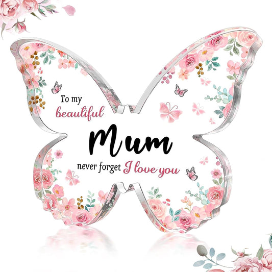 Acrylic Printed Butterfly - Mum