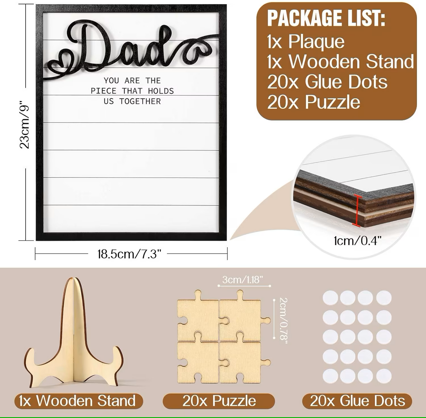 Personalised Dad Plaque