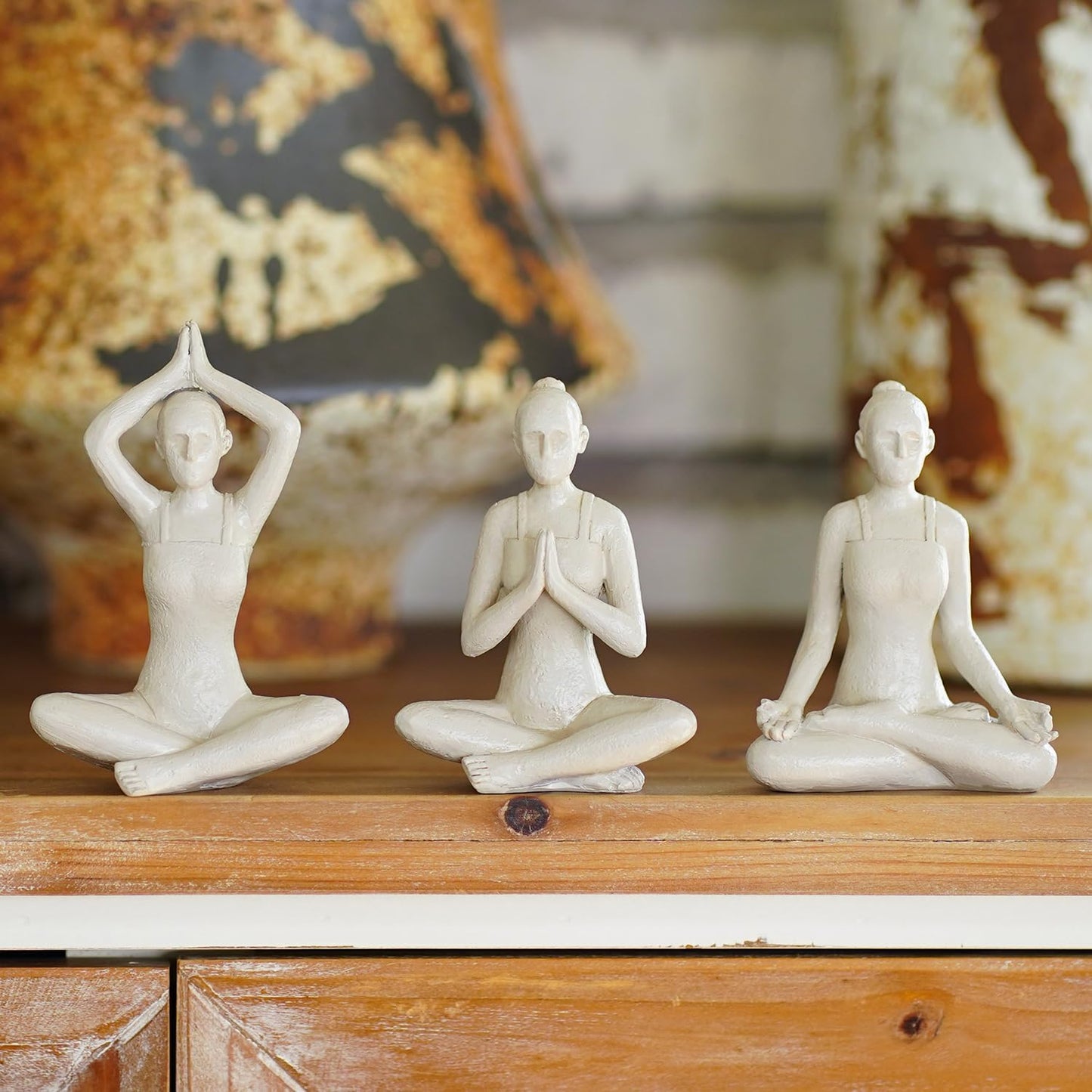 Yoga Lady Figurines Spiritual Decor - Meditation Yoga Statues