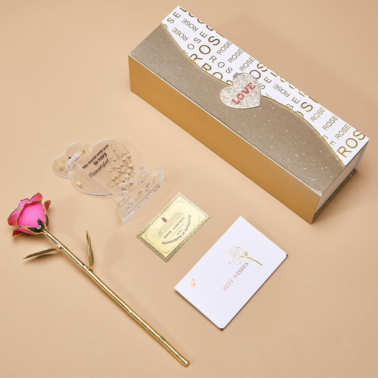 Gold Dipped 24K Forever Preserved Rose