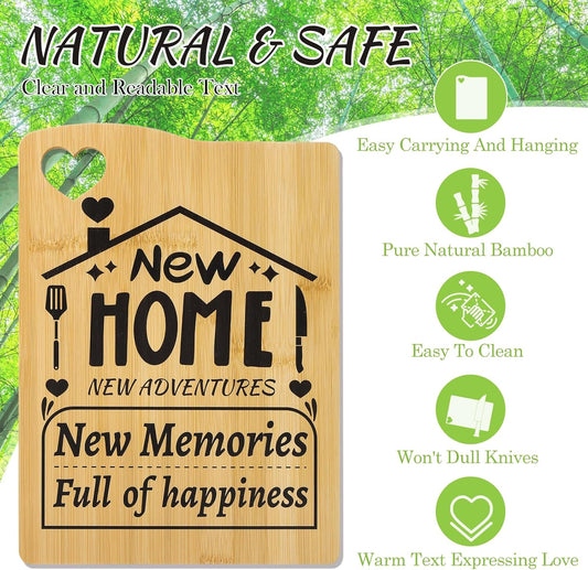 House Warming Gifts New Home, New Home Bamboo Cutting Board