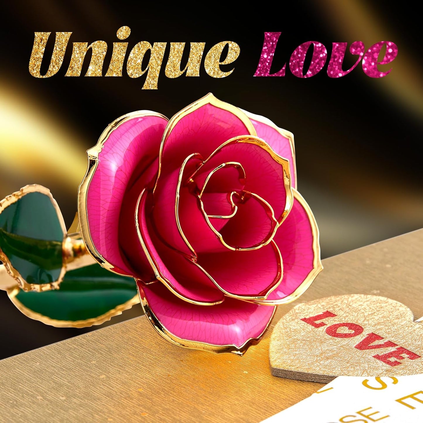 Gold Dipped 24K Forever Preserved Rose