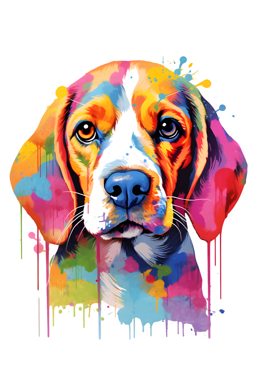 Dog Breed Art Paint Splash Portrait Mug