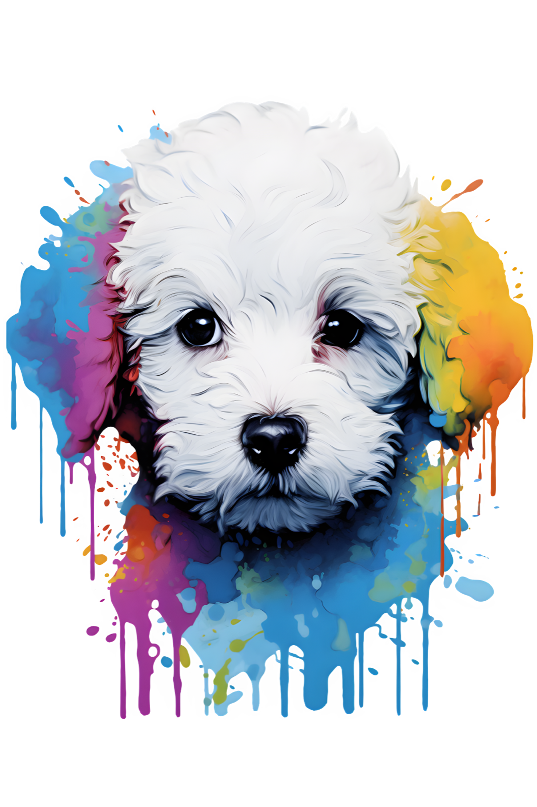 Dog Breed Art Paint Splash Portrait Mug