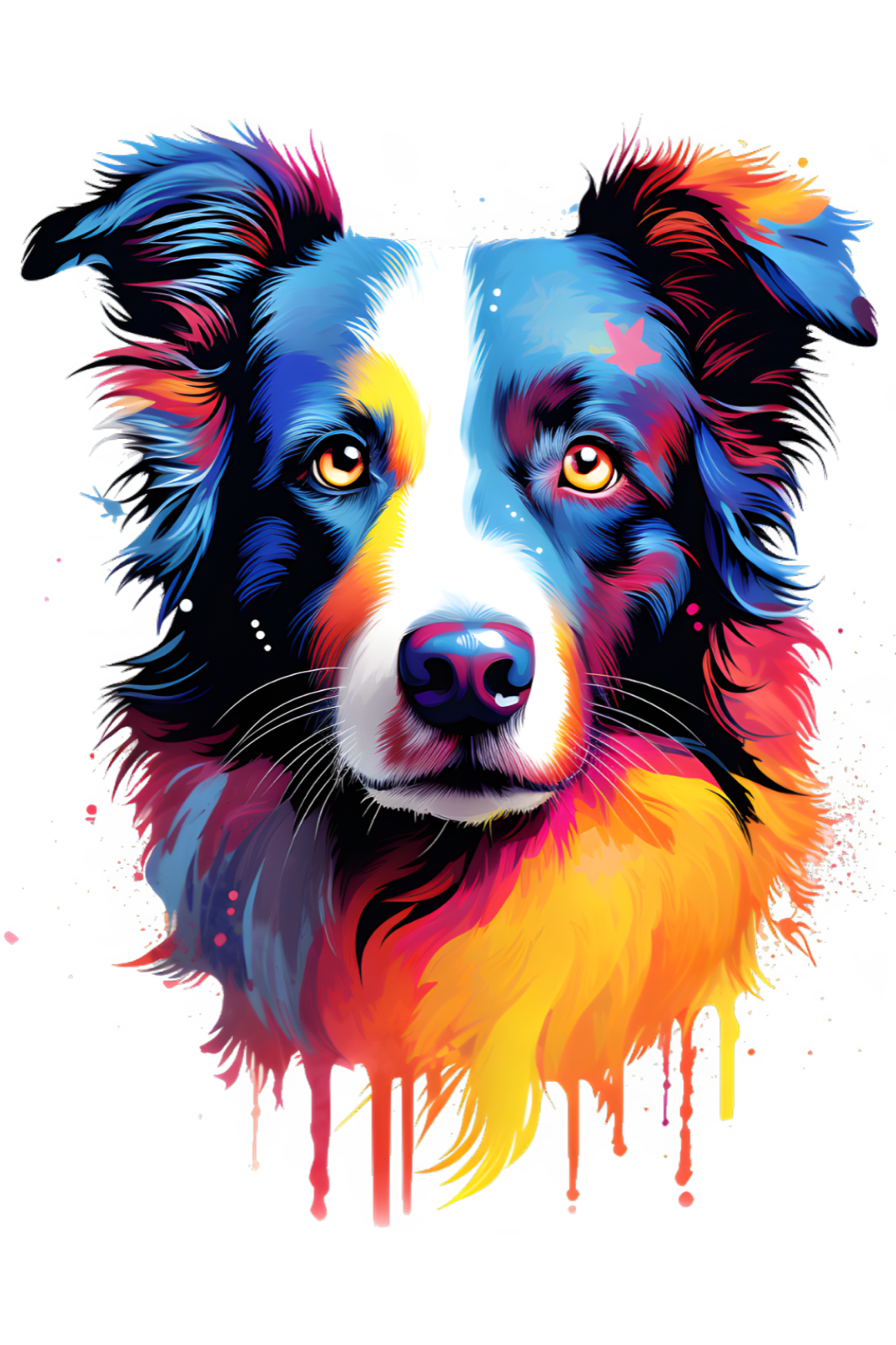 Dog Breed Art Paint Splash Portrait Mug