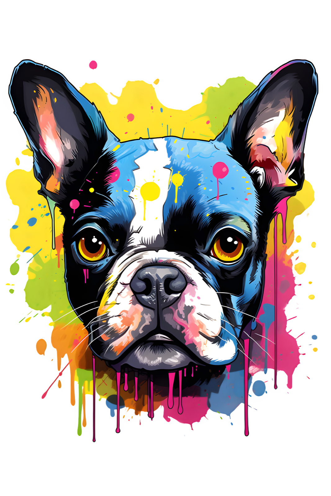 Dog Breed Art Paint Splash Portrait Mug