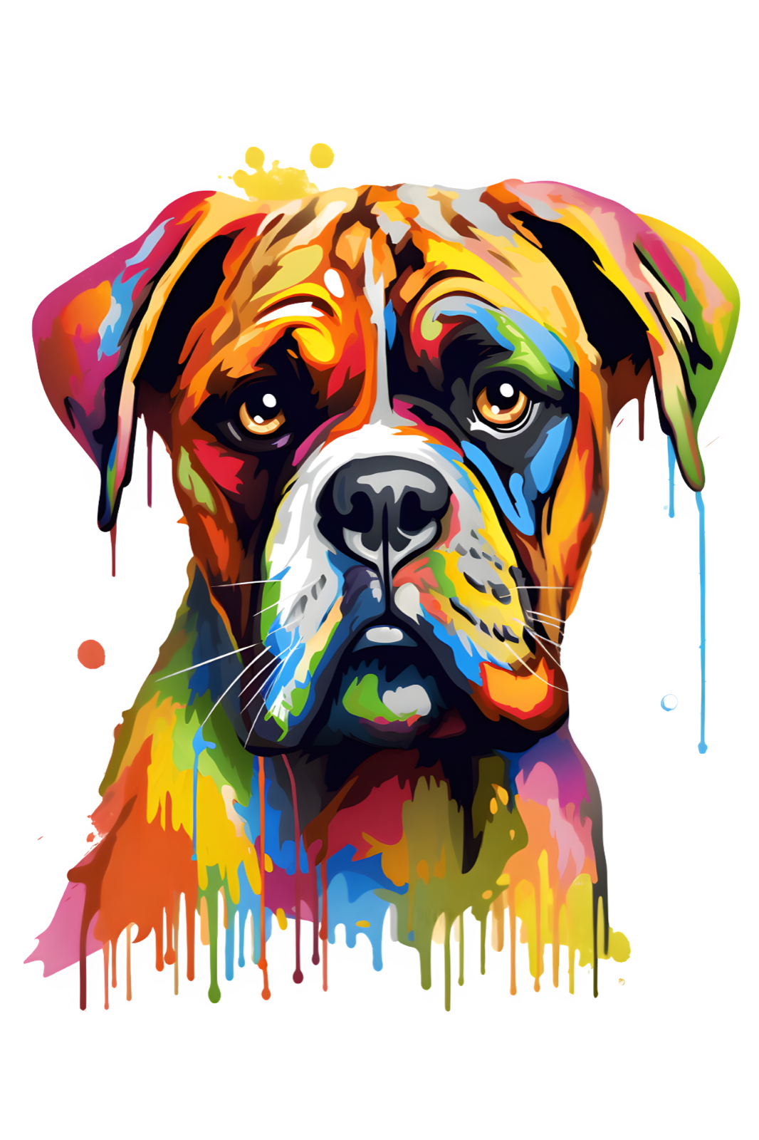 Dog Breed Art Paint Splash Portrait Mug