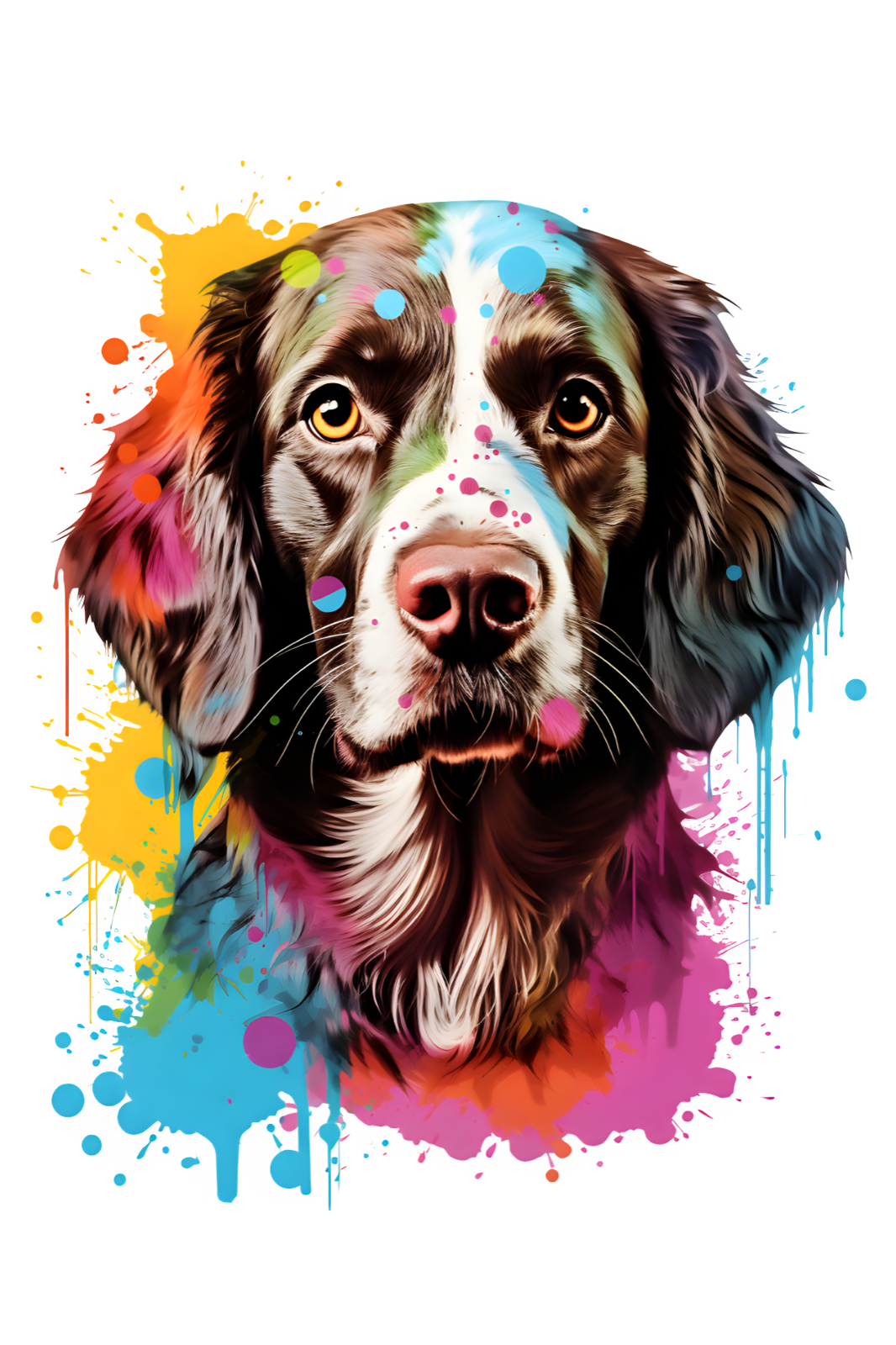 Dog Breed Art Paint Splash Portrait Mug
