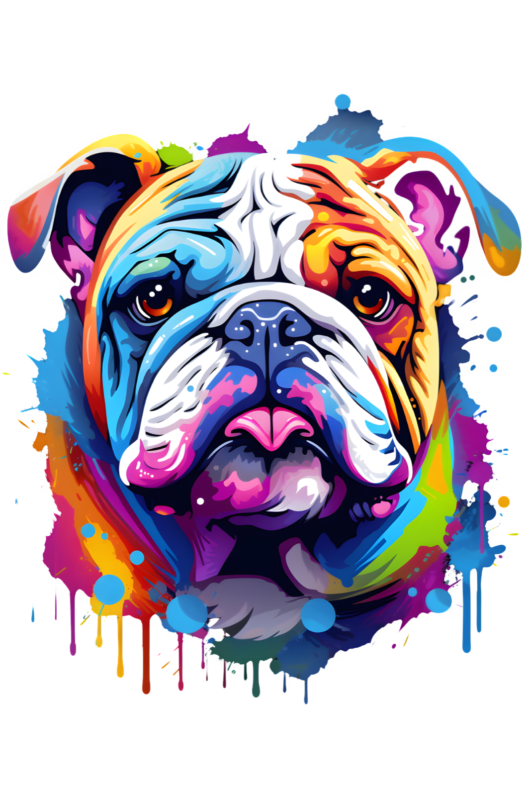 Dog Breed Art Paint Splash Portrait Mug