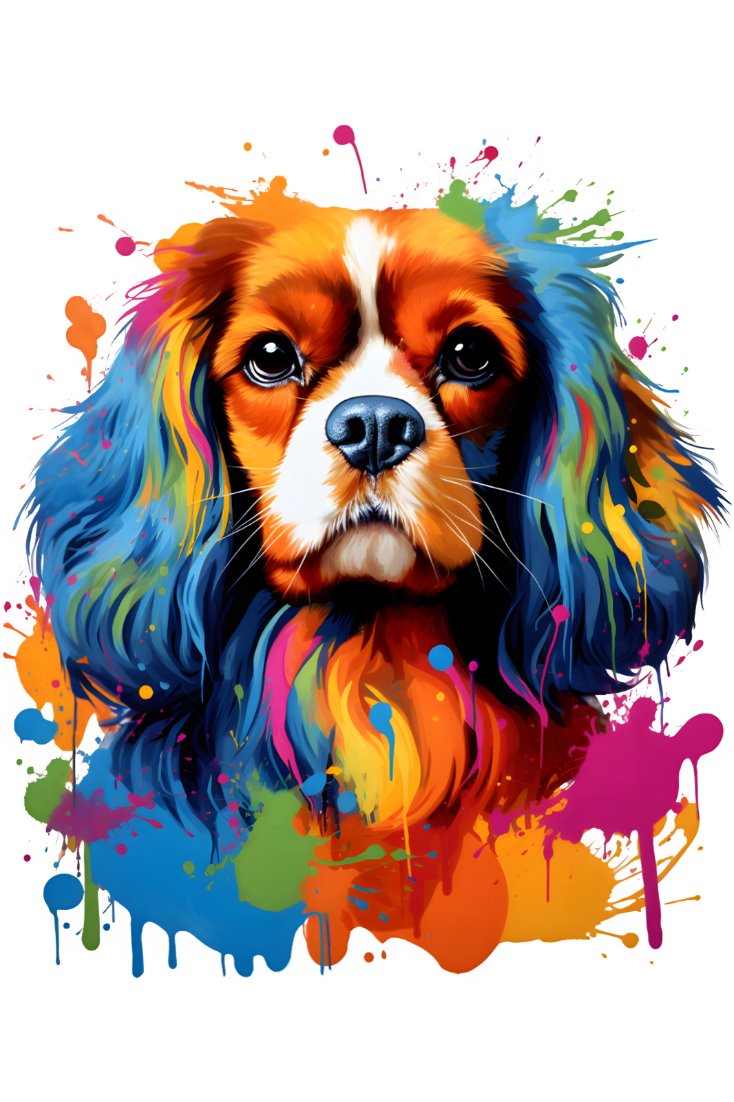 Dog Breed Art Paint Splash Portrait Mug