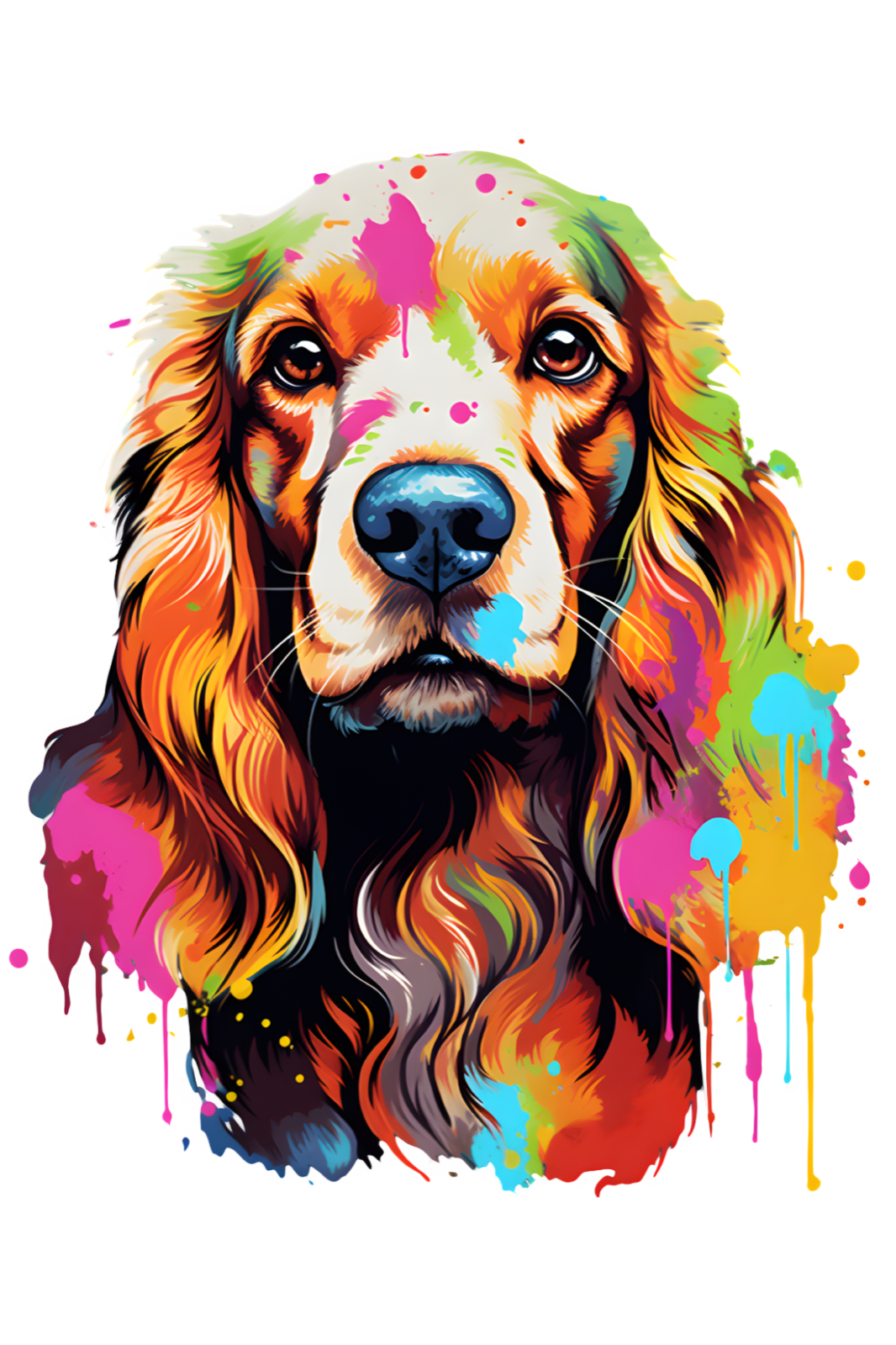 Dog Breed Art Paint Splash Portrait Mug