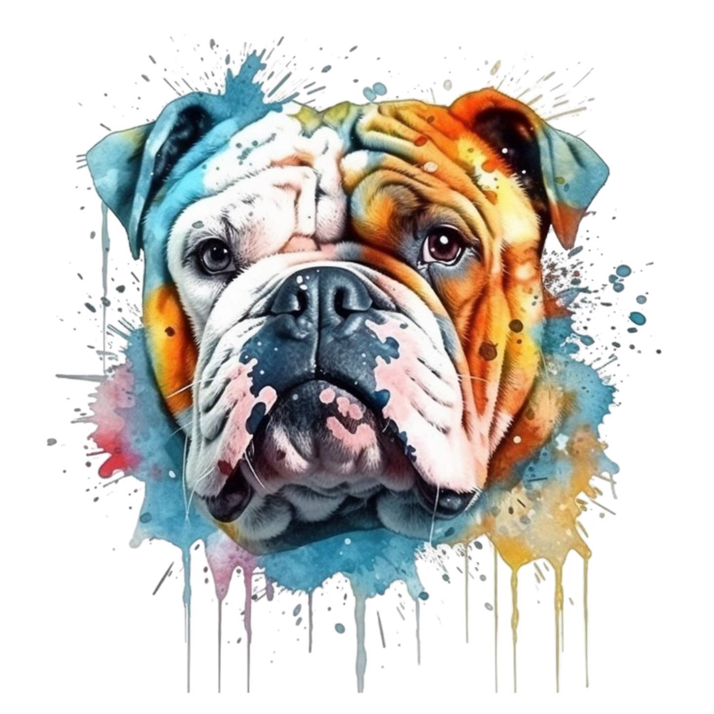 Dog Breed Art Paint Splash Portrait Mug
