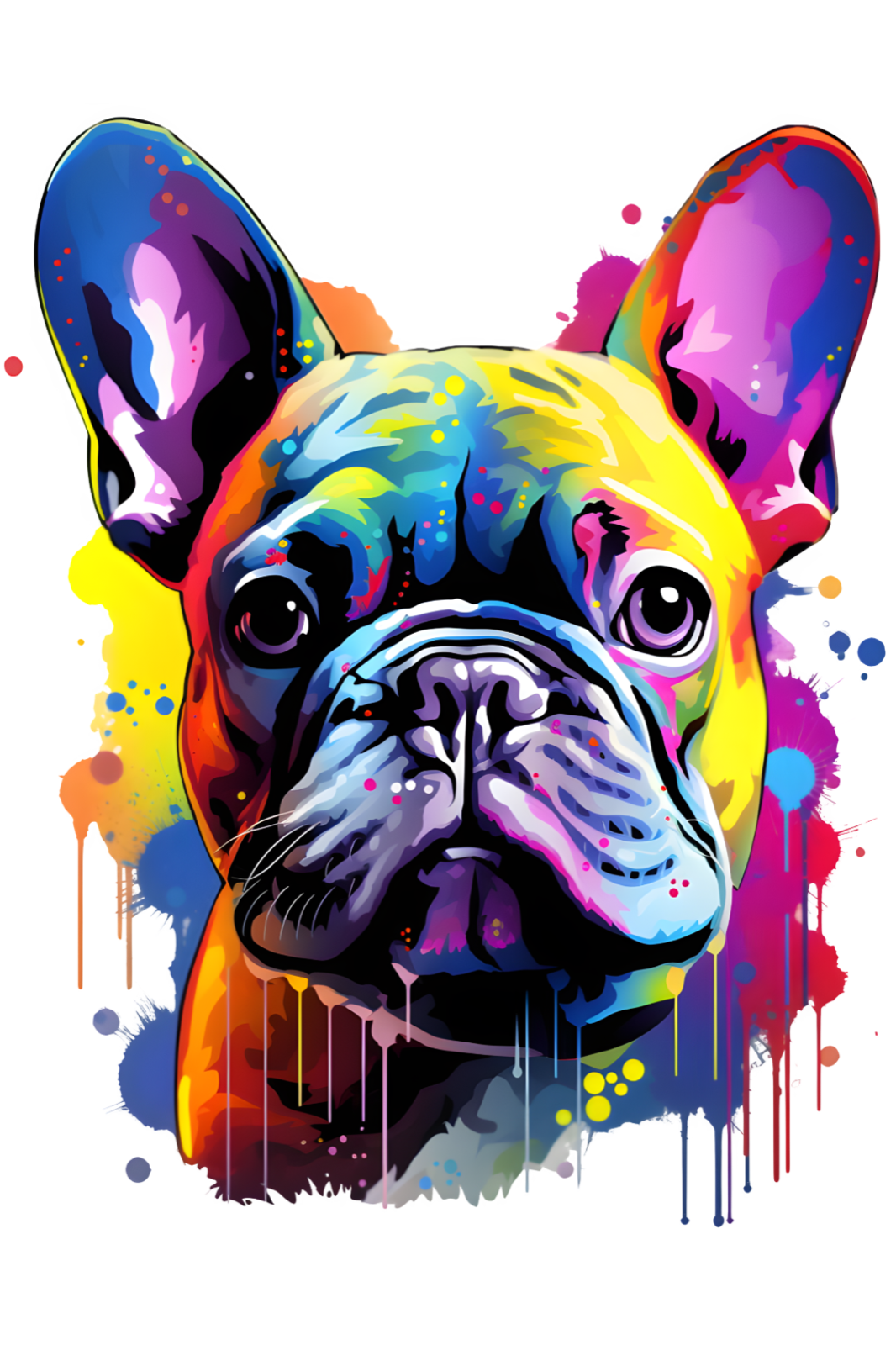 Dog Breed Art Paint Splash Portrait Mug