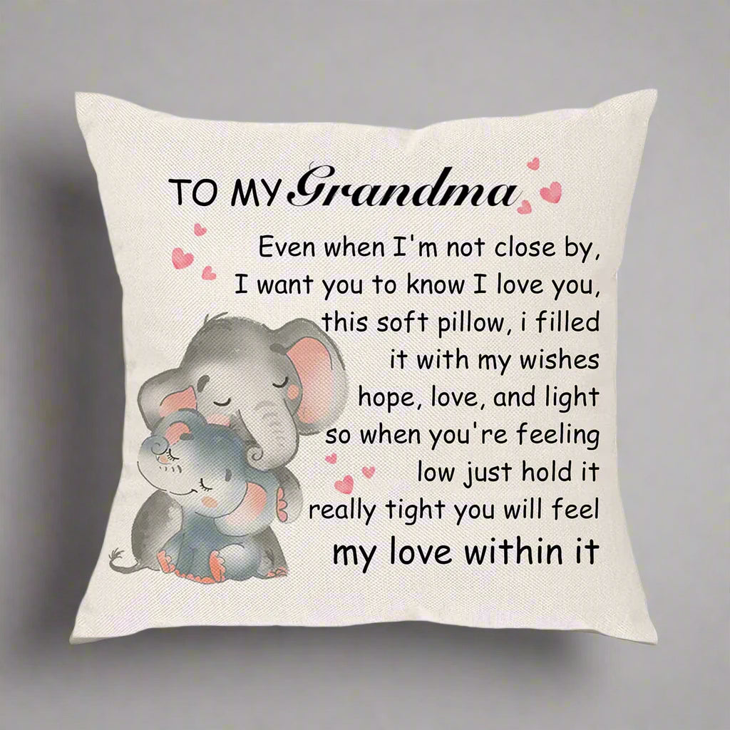 Cute Grandma Cushion Cover - Large 18 x 18 inch