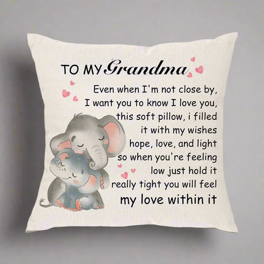 Cute Grandma Cushion Cover - Large 18 x 18 inch
