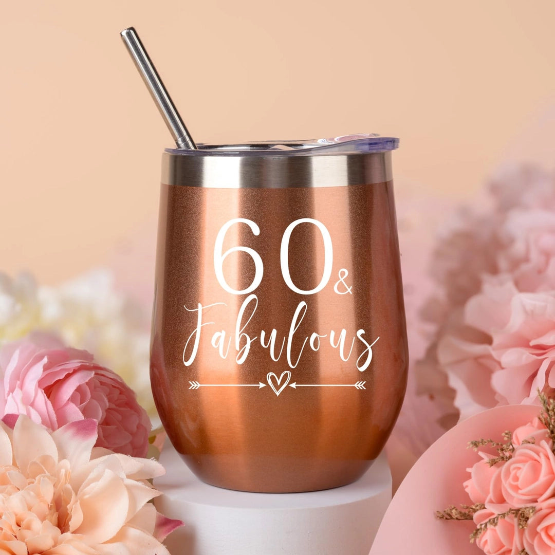 12oz Stemless Tumbler Birthday Gift - 16th, 18th, 21st, 40th 60th