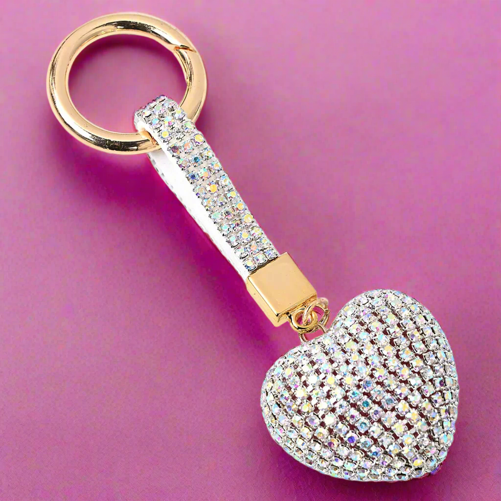 Crystal Rhinestone Bling Keyring