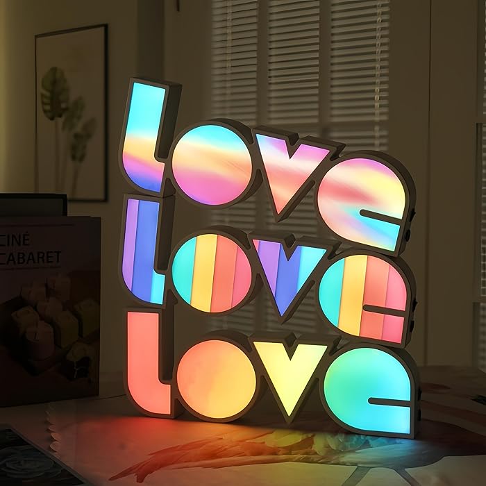 Love 3D Letter Light LED