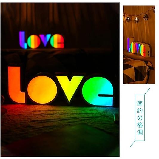 Love 3D Letter Light LED