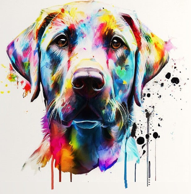 Dog Breed Art Paint Splash Portrait Mug