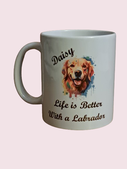 Dog Breed Art Paint Splash Portrait Mug