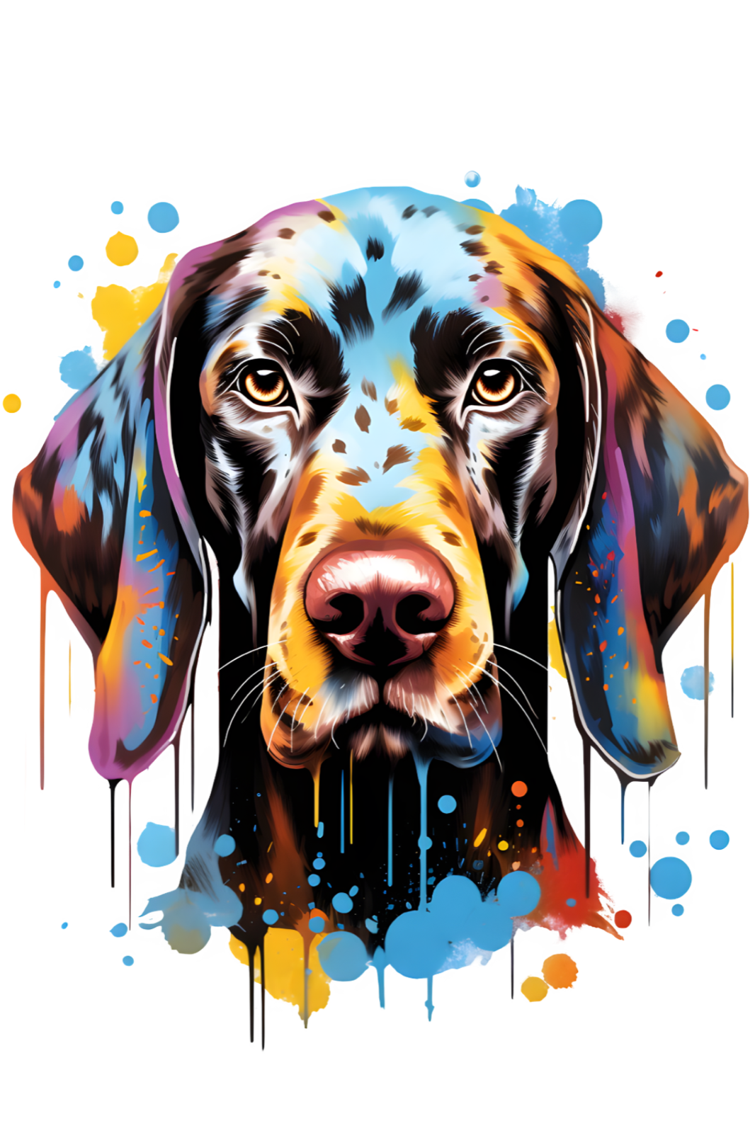 Dog Breed Art Paint Splash Portrait Mug