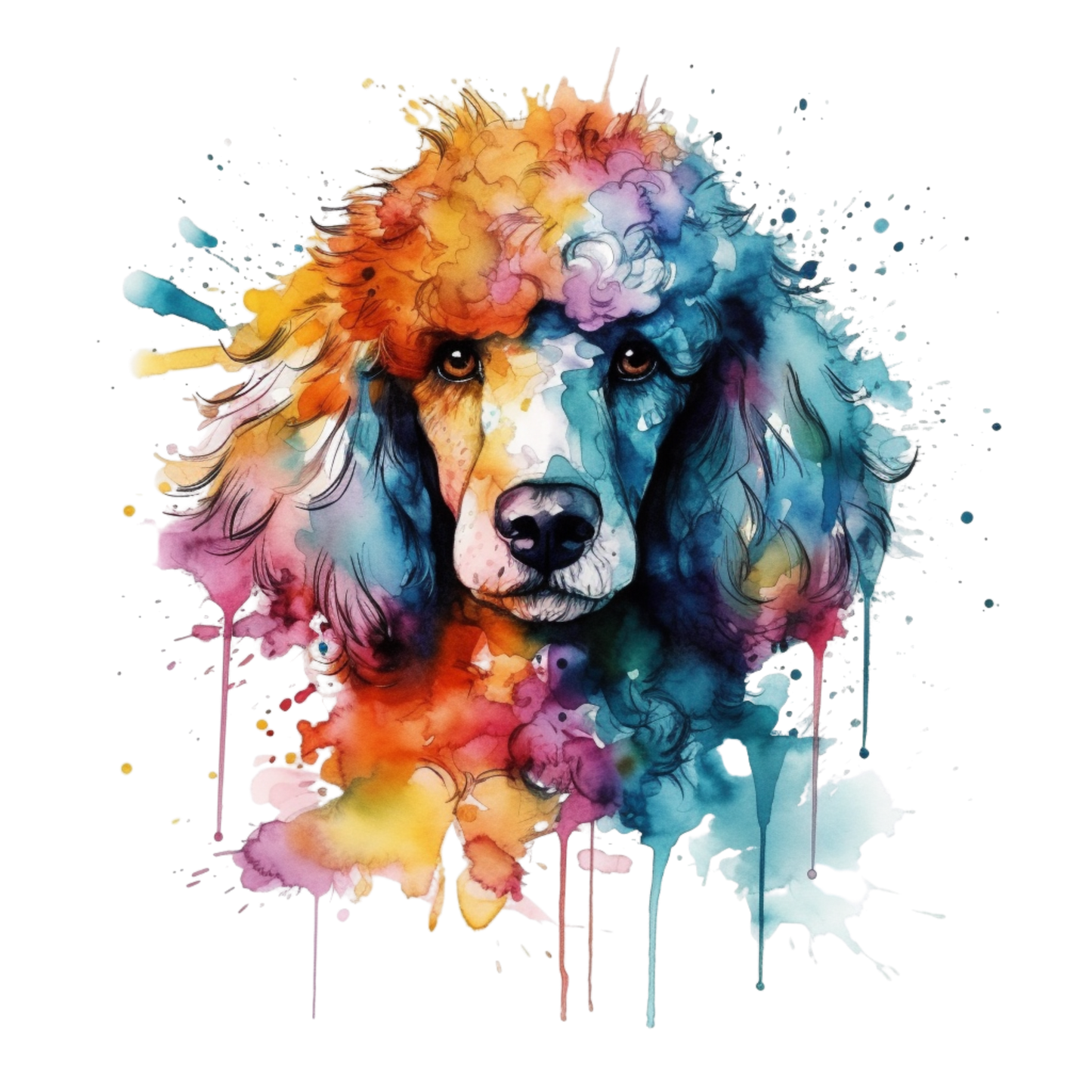 Dog Breed Art Paint Splash Portrait Mug