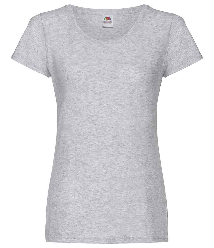 Wholesale Joblot Fruit of the Loom Ladies Grey T-Shirt - Pack of 6