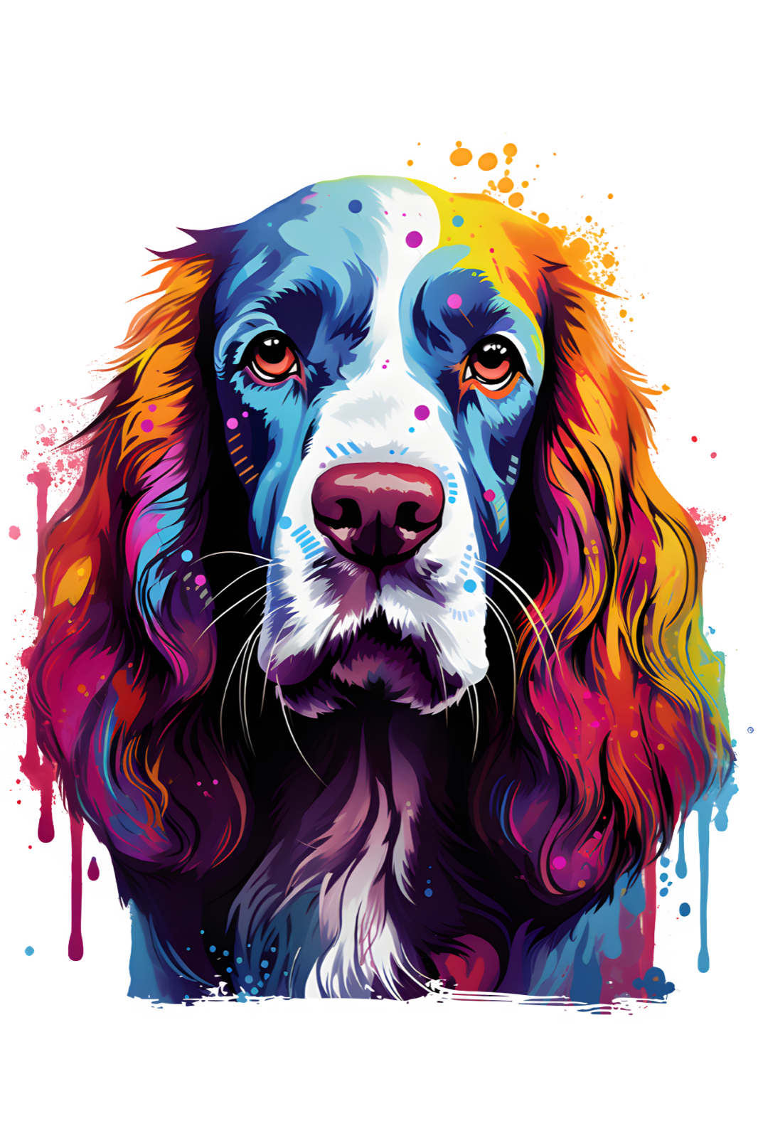 Dog Breed Art Paint Splash Portrait Mug